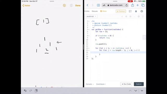 Pascal's Triangle II | LeetCode 119 | Coding Interview Tutorial смотреть онлайн