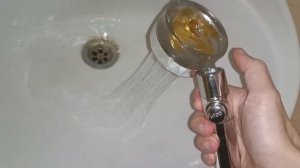 Лейка для душа с вентилятором  фильтром торнадо ТУРБО водосберегающая с кнопкой массажная, золотая?