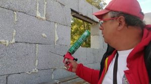 Качество кладки полистиролбетона на строительную пену // 23 сентября 2017