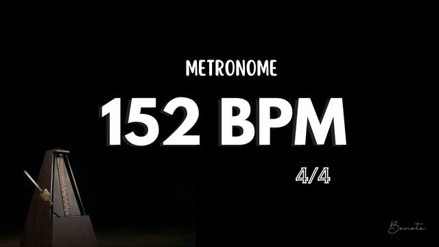 152 BPM 4/4 METRONOME смотреть онлайн