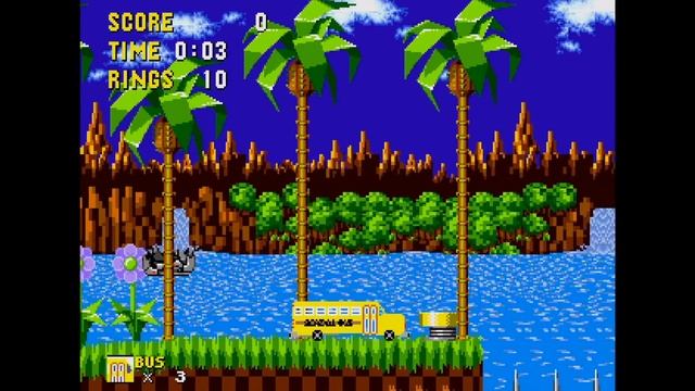 Sonic, but you are a Bus, a Ring, and a Blue Potato! (Hilarious Sonic Rom Hacks) смотреть онлайн