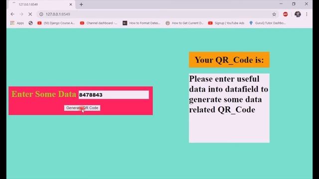 Qr Code Generator in Django | Project 3 | Part 1 | Hindi смотреть онлайн