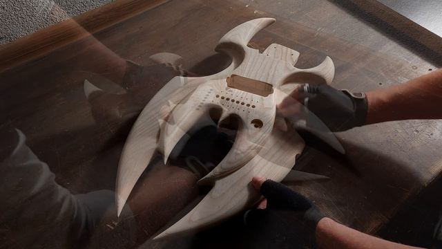 Akn Guitars - 8 string guitar building progress [ FULL BUILD ] смотреть онлайн