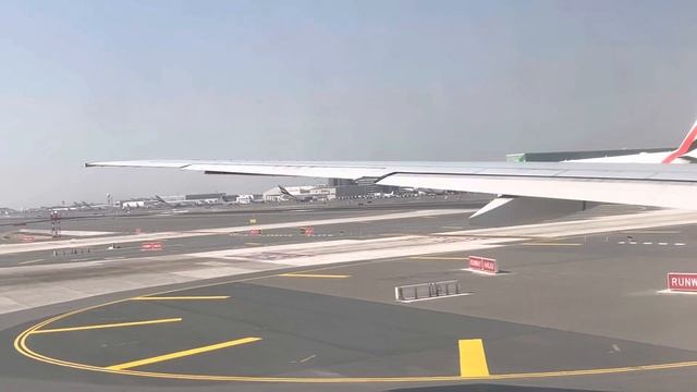 Emirates Boeing 777-300 ER Taxi And Takeoff From Dubai International Airport (DXB)