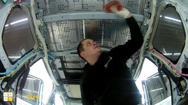 Шумоизоляция крыши Lexus GX в уровне Экстра. АвтоШум. смотреть онлайн