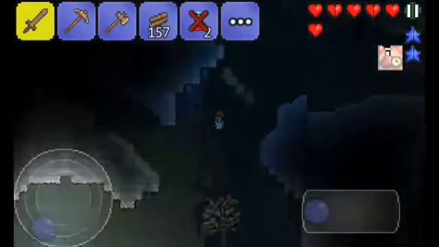 Terraria(android)Прохождение за воина.(1 часть) смотреть онлайн