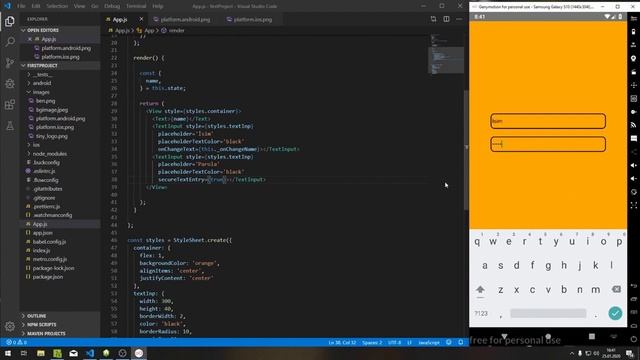 Ders 5 ( Text Input , Phone Input ) - React Native ile mobil uygulama geliştirme eğitimi. смотреть онлайн
