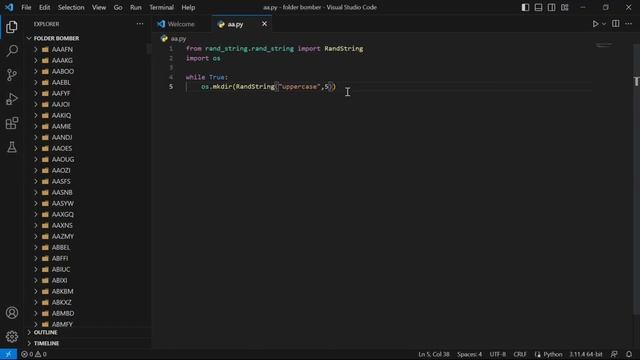 Build Folder Bomber With Python | ساخت فولدر بمبر توسط بایتون смотреть онлайн