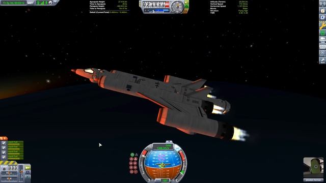 MK1 SSTO with cargo - Kerbal Space Program смотреть онлайн