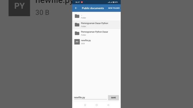 Cara Save Kode Program di Pydroid 3 смотреть онлайн