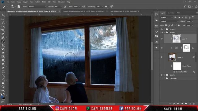 [ Photoshop Tutorial ] Making Surreal Window Manipulation Scene Effect смотреть онлайн