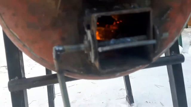 Испытание печи. Первый обжиг. смотреть онлайн