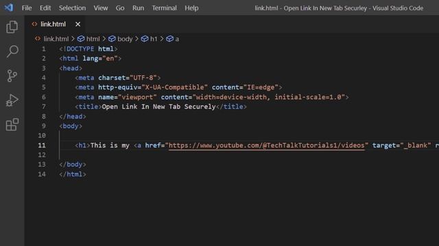 HTML5: How To Safely Open A Link Into A New Tab Using HTML *2023* смотреть онлайн