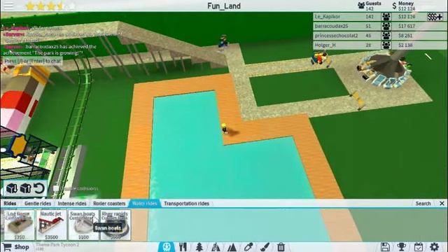 Theme Park Tycoon #15 -Making water slides смотреть онлайн