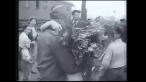 Встреча победителей на Белорусском вокзале 1945 год