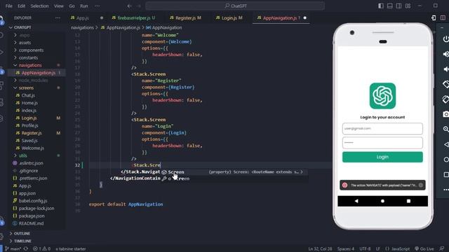 ChatGPT Messenger App with React Native, Firebase, and OpenAI API | Part 2 смотреть онлайн