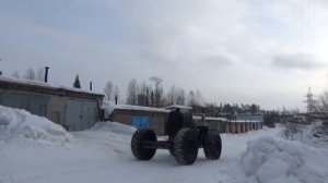 Вездеход переломка на шинах низкого давления  Часть 4   Пробные испытания