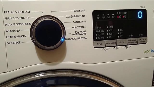 SAMSUNG WW70K42101W A+++ SLIM Digital Inverter ECO CZYSZCZENIE BĘBNA Komunikat Miga ** Eco Cleaning