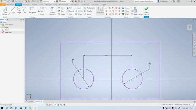 Autodesk Inventor 2021 : How to Dimension to Edge of Circle смотреть онлайн