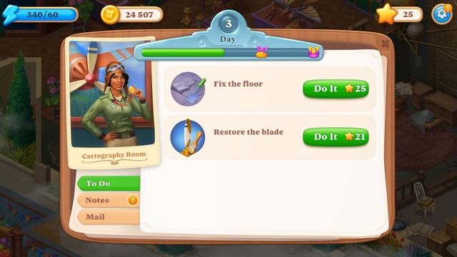 Manor Matters - Day 35 - Cartography Room 3 - Gameplay Story смотреть онлайн