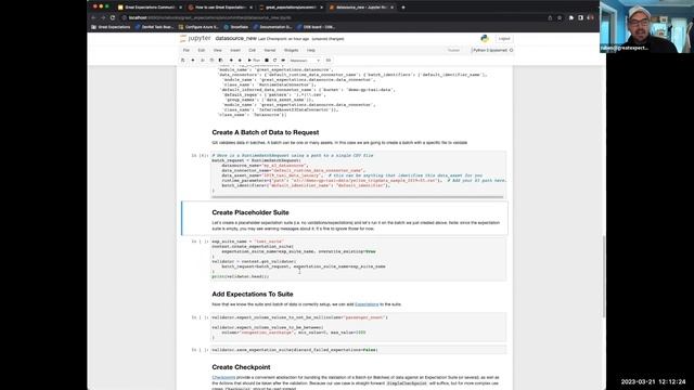 Using GX to validate and document your data in AWS S3 Part II: Set up stores and Data Contexts. смотреть онлайн