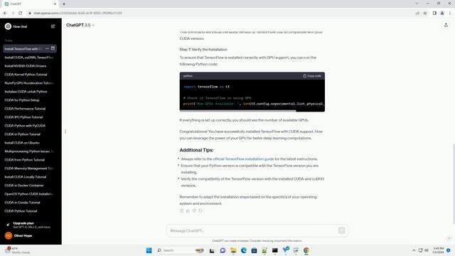 pip install tensorflow with cuda смотреть онлайн