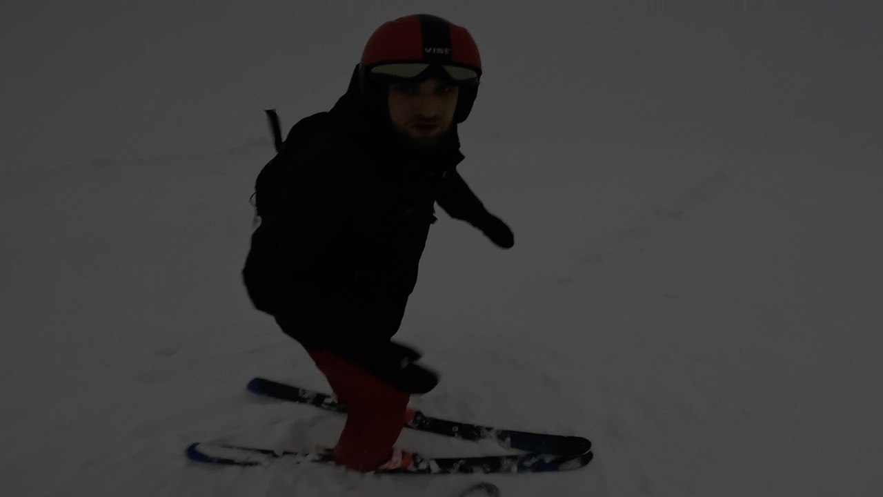 Покатушки на лыжах в непогоду. г Кировск