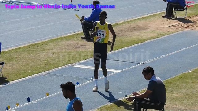 Triple Jump Boys Khelo India Youth Games 2023 смотреть онлайн