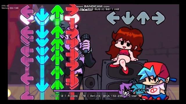 FNF Cool chart and music be like (LOUD) смотреть онлайн