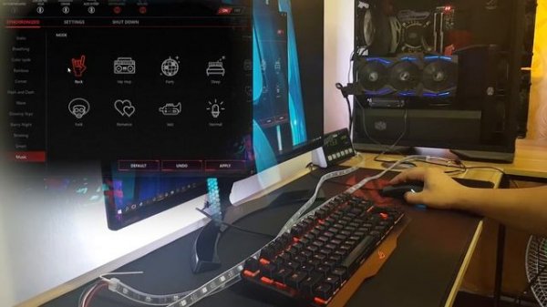 Controlling WS2812B Addressable RGB LED strips on ASUS Aura Sync Software