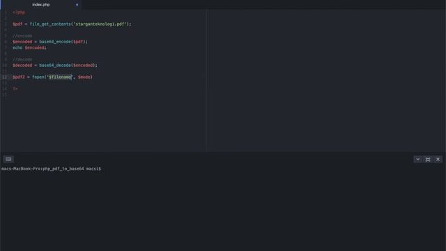 PHP: convert pdf to base 64 and base64 back to pdf смотреть онлайн