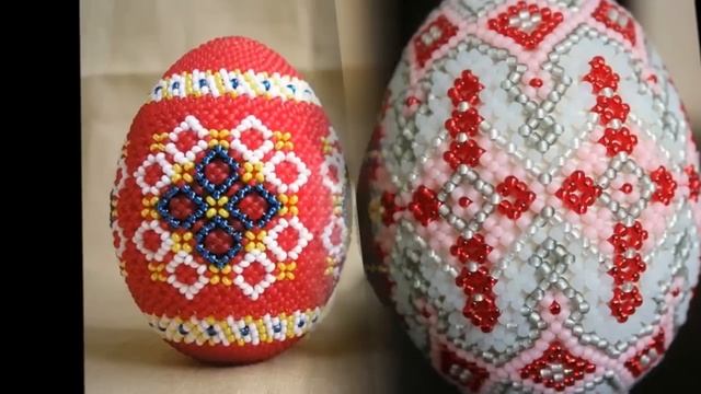 Пасхальные яйца из бисера Схемы плетения смотреть онлайн
