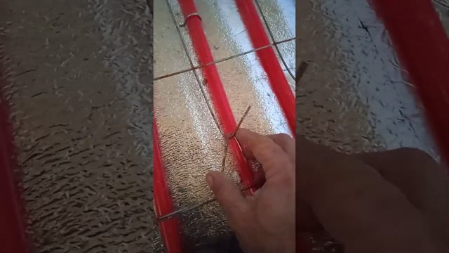 Как я вяжу сетку под заливку пола смотреть онлайн