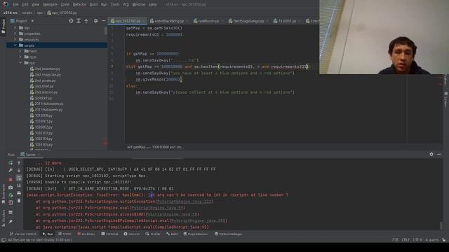 continuing my simple mini quest written in python смотреть онлайн