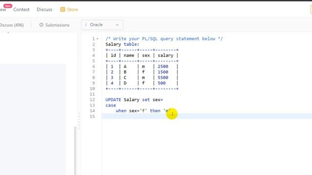 627. Swap Salary Leetcode Solution | leetcode sql solutions смотреть онлайн
