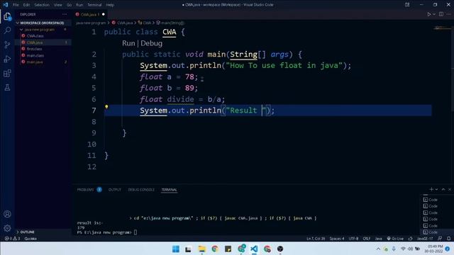 HOW TO USE FLOAT IN JAVA PROGRAM PART-2(EASY JAVA TUTORIAL) смотреть онлайн