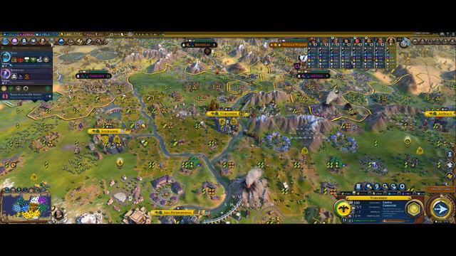 Civ VI Walkthrough - Tutorial Vitória Cultural - Rússia#41 - Vencendo no Divindade, sub-200 turnos! смотреть онлайн