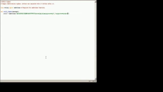 Simple ROT13 Cipher in Python 2.7 смотреть онлайн