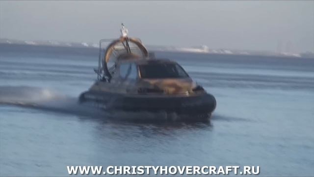 New Russian Military Hovercraft Christy 6143  Test-drive [18.10.11]