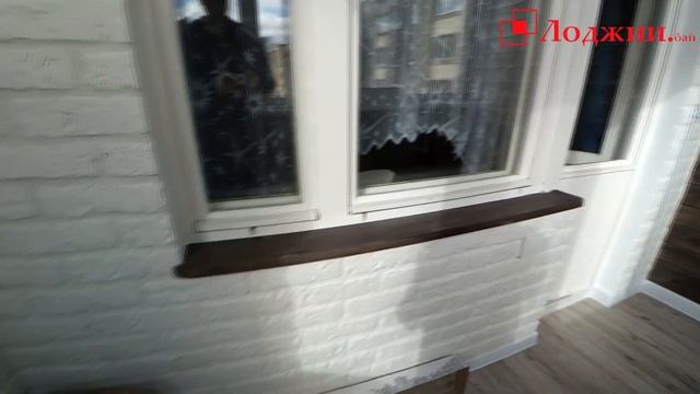 Утепление и отделка балкона. Декоративный гипсовый камень. смотреть онлайн