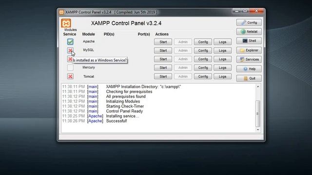 Start Apache and Mysql server automatically on Windows start up. смотреть онлайн