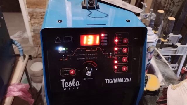 TESLA WELD 257 TIG/MMA AC/DC Сварка аллюминия в импульсном режиме смотреть онлайн