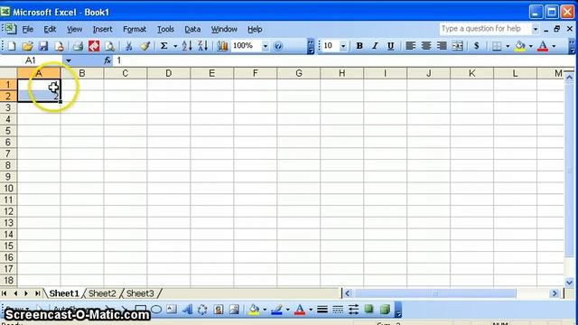 Using the Fill Cursor in MS Excel смотреть онлайн