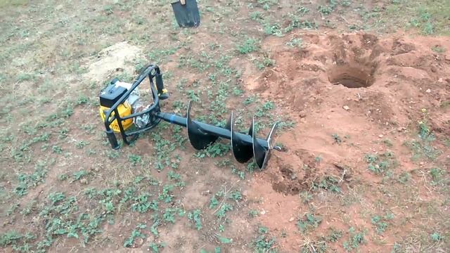 Китайский ямобур Campion с огромным шнеком, адская вешь!!!! смотреть онлайн