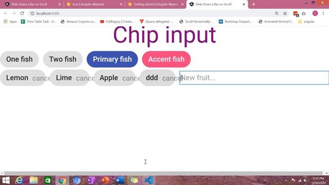 Angular Material Chips to be displayed under the input box ⚫ How to create tag Chips using angular смотреть онлайн