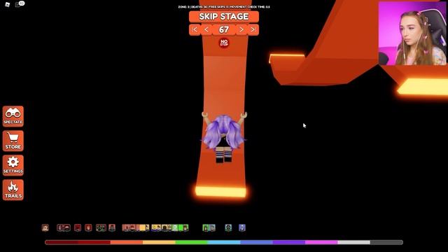 ПАРКУР в РОБЛОКС, но НЕЛЬЗЯ ОСТАНАВЛИВАТЬСЯ! ? Roblox NO STOP Obby смотреть онлайн