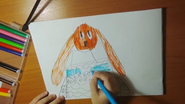 Как рисовать щенка. Злата , 5 лет? смотреть онлайн