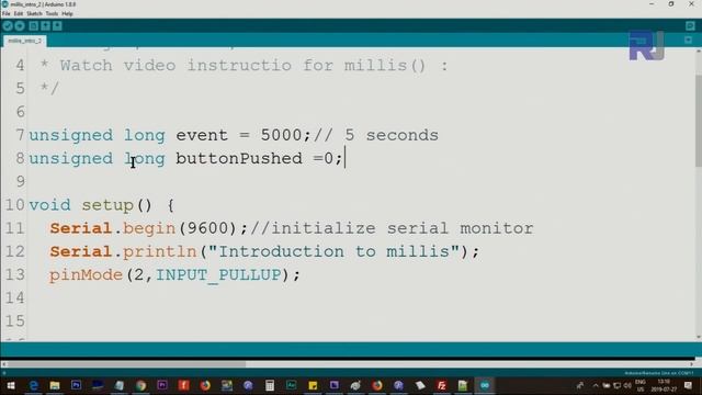 Lesson 62: Time control without delay, LED blink with millis() | Arduino Step By Step Course смотреть онлайн