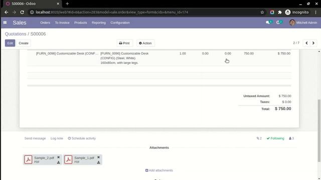 Sales Merge PDF Attachment Odoo смотреть онлайн