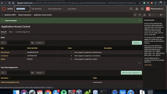 Share User Oracle APEX смотреть онлайн